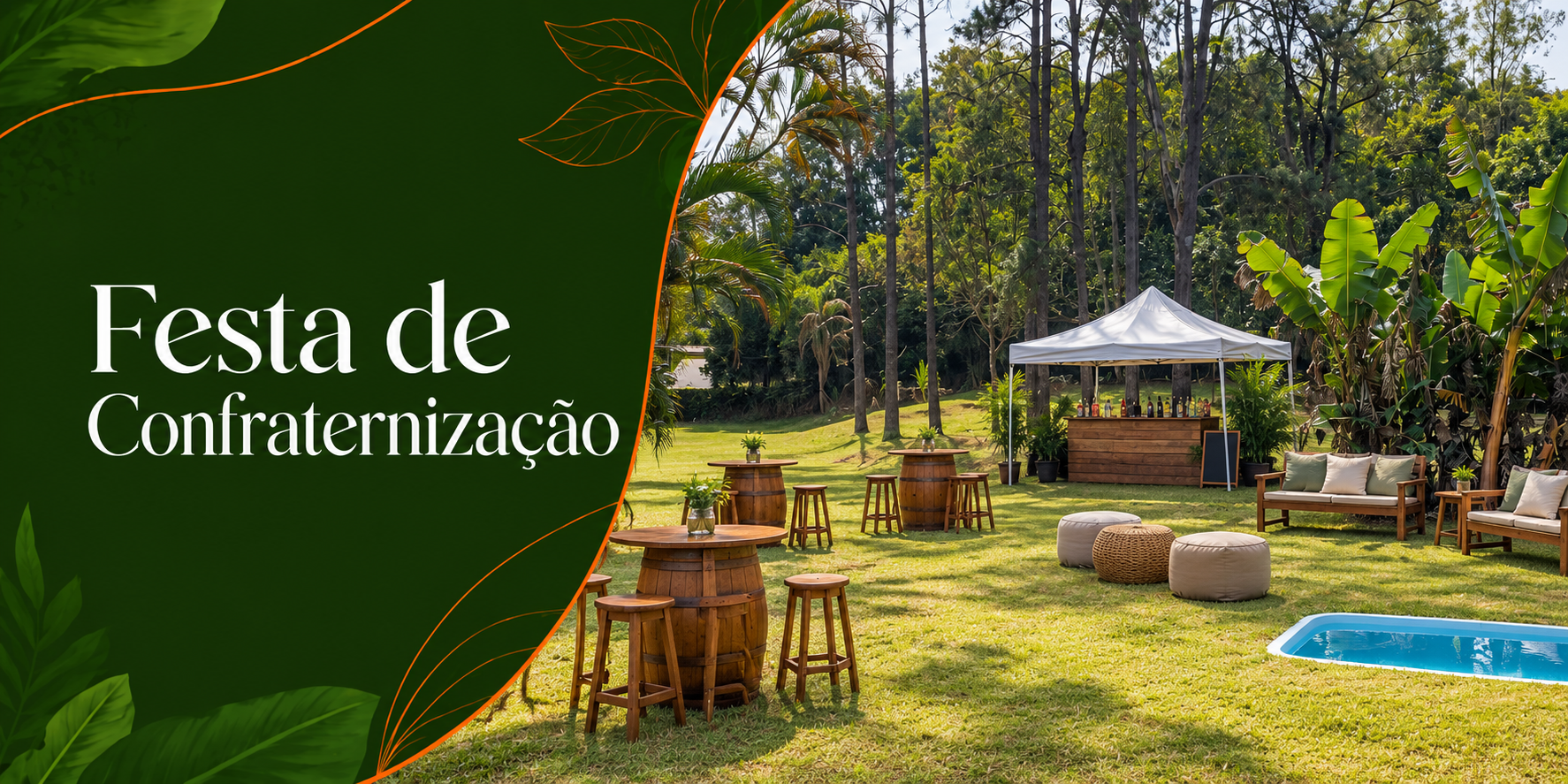 Espaço para festa de confraternização em São Paulo